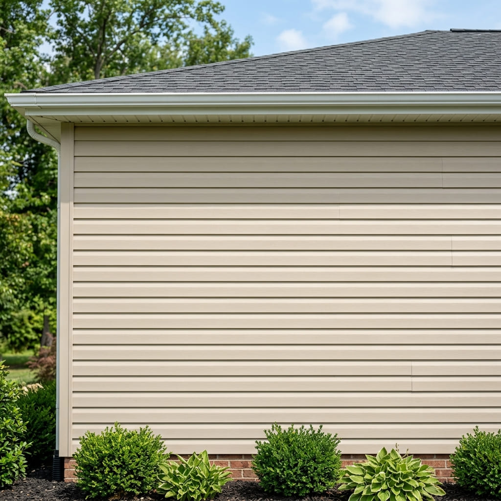 Vinyl siding on a Kansas home