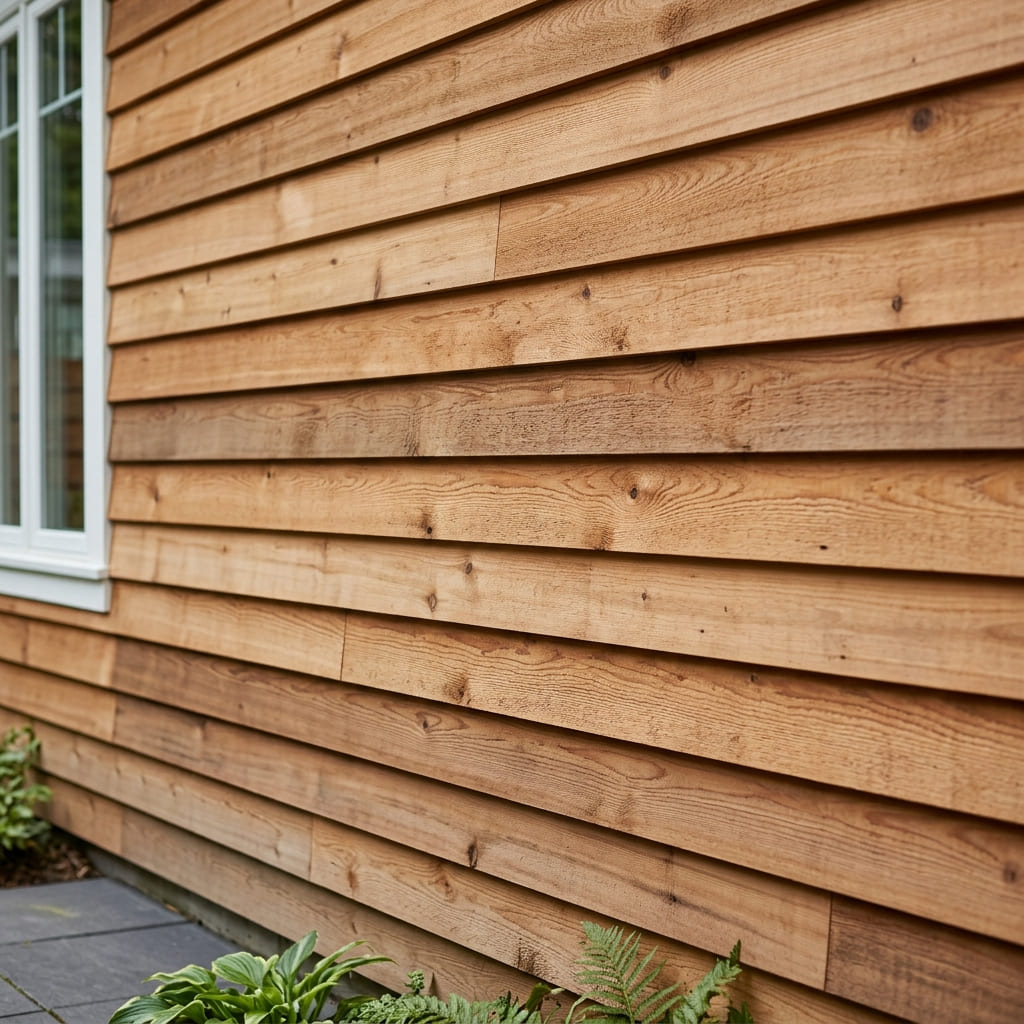 Cedar wood siding on a Kansas home